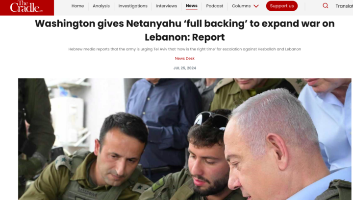 Report: Washington dà a Netanyahu “sostegno totale” per espandere la guerra in Libano